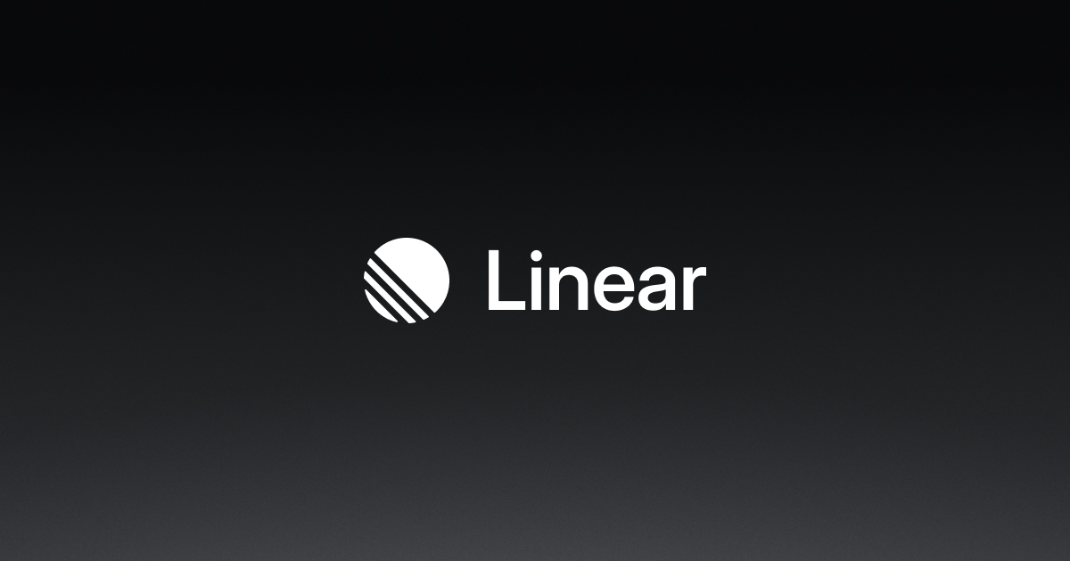 Linear Open Graph image, Mar 2026 – Aug 2026