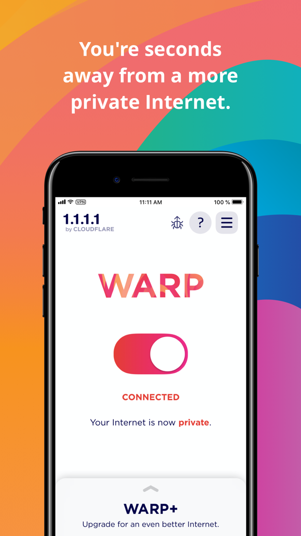 1.1.1.1 iPhone screenshot 2