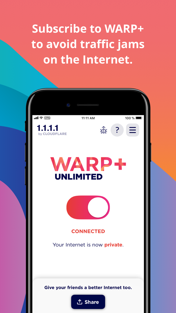 1.1.1.1 iPhone screenshot 3