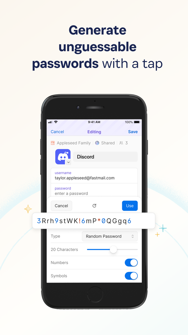 1Password iPhone screenshot 3