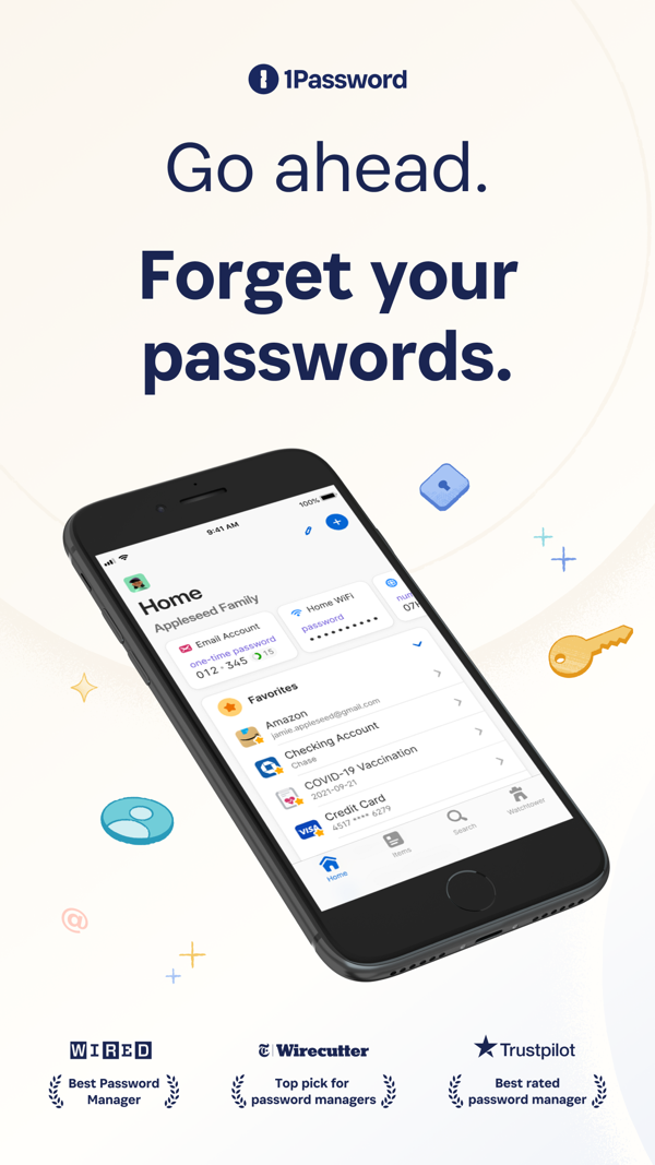 1Password iPhone screenshot 1