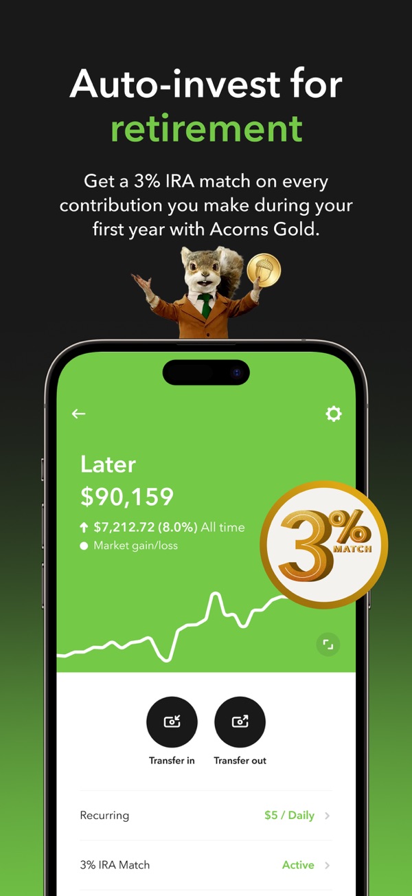 Acorns iPhone screenshot 3