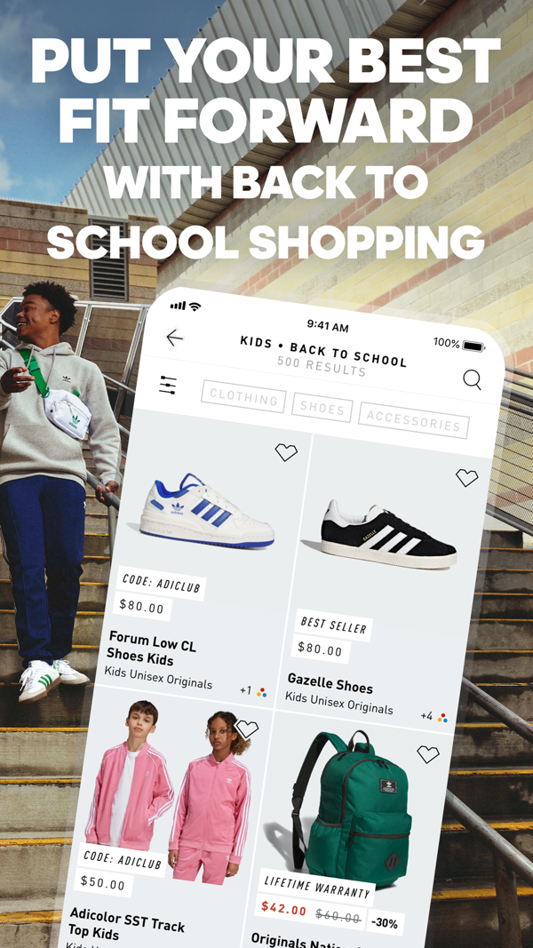 adidas iPhone screenshot 2