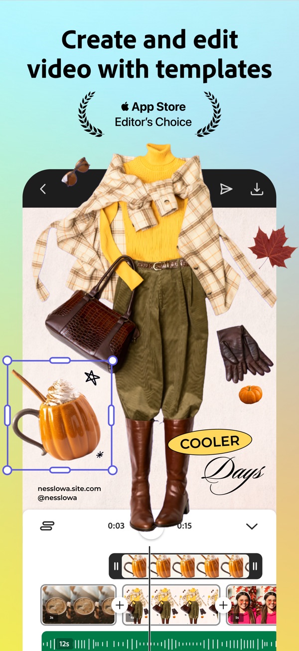 Adobe Express iPhone screenshot 1