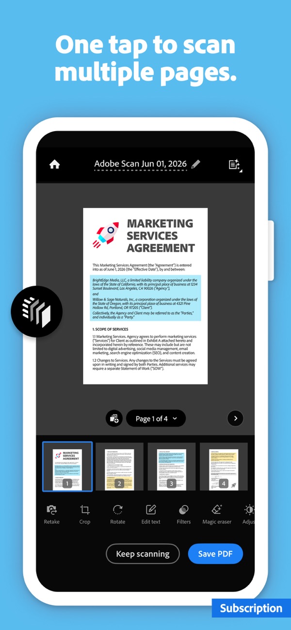 Adobe Scan iPhone screenshot 3