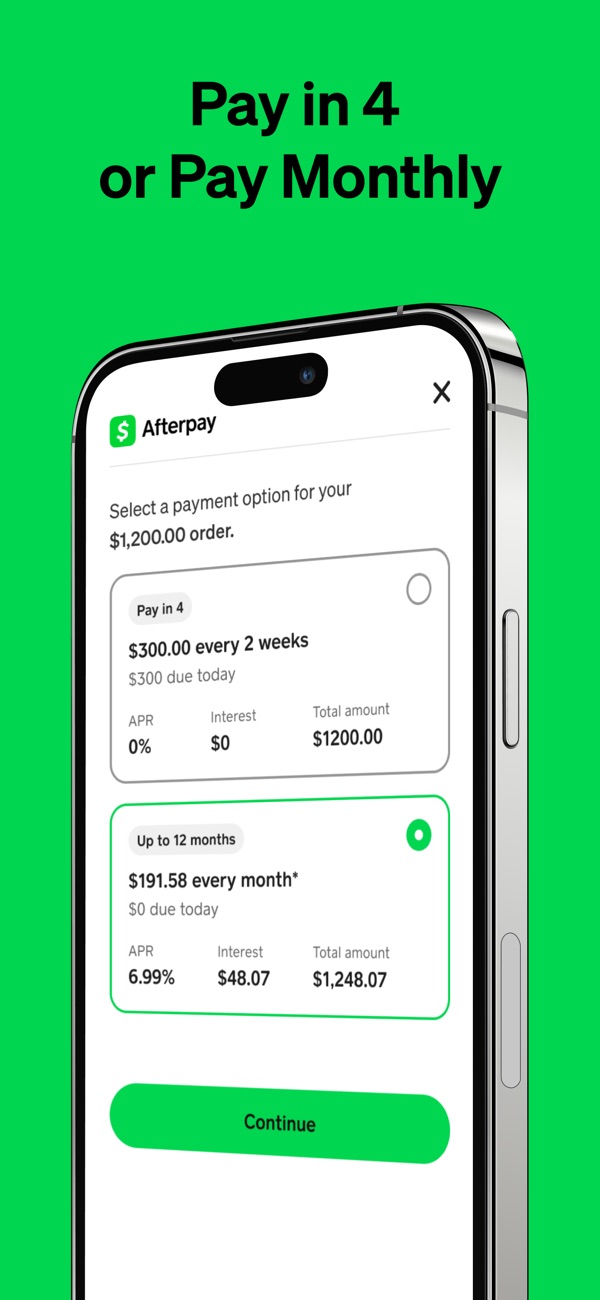 Afterpay iPhone screenshot 3