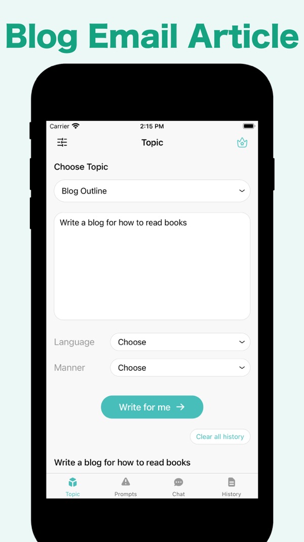 ai.copy iPhone screenshot 2