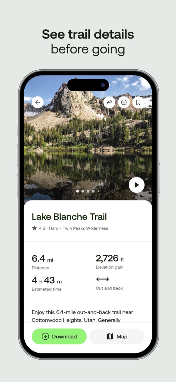 AllTrails iPhone screenshot 3