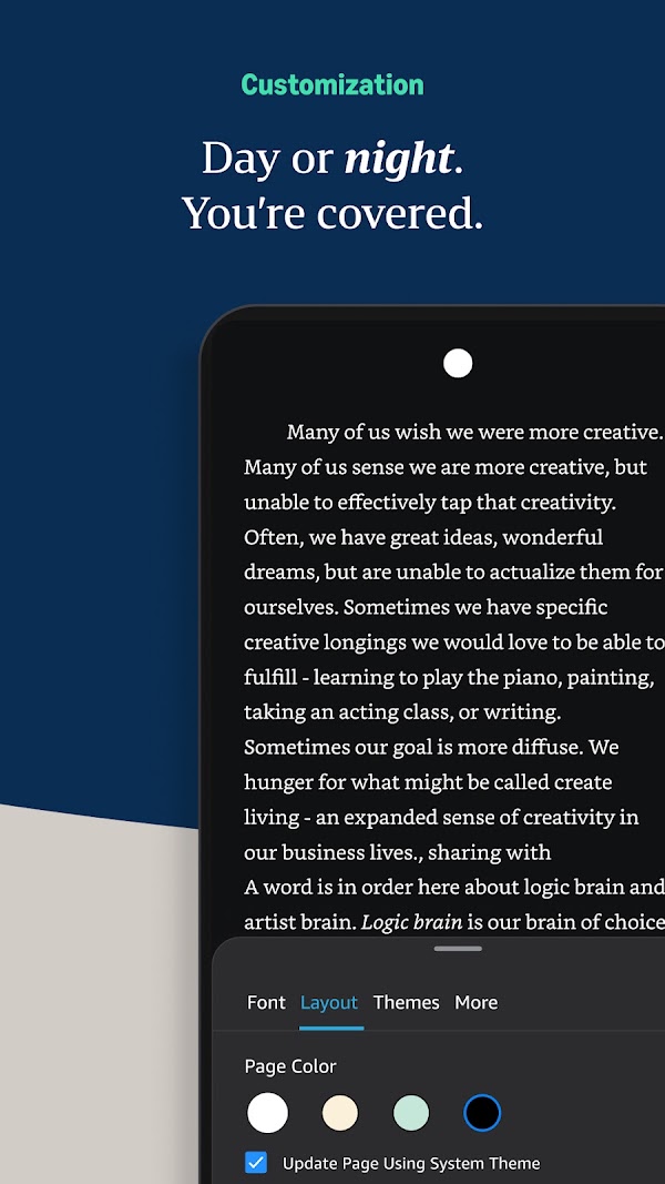 Amazon Kindle Android phone screenshot 3