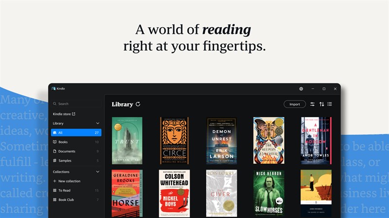 Amazon Kindle Windows screenshot 1