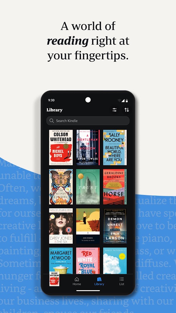 Amazon Kindle Android phone screenshot 1