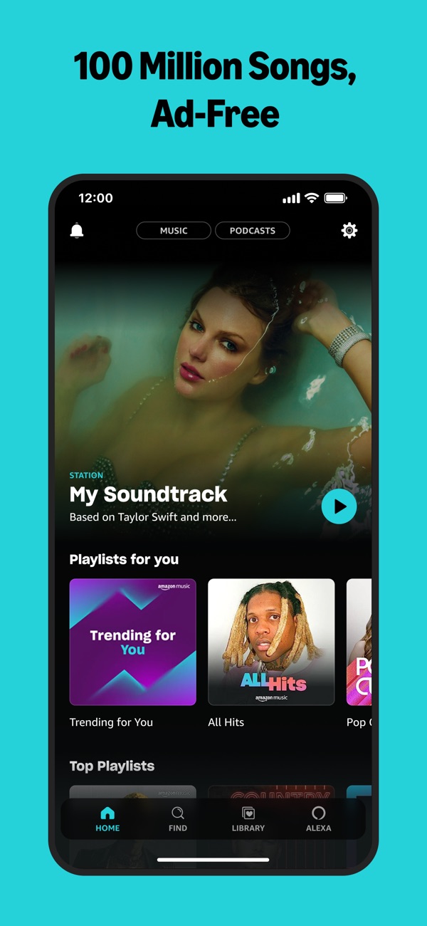 Amazon Music iPhone screenshot 1