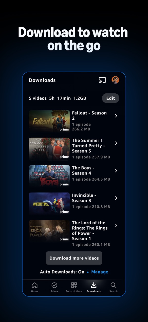 Amazon Prime Video iPhone screenshot 2