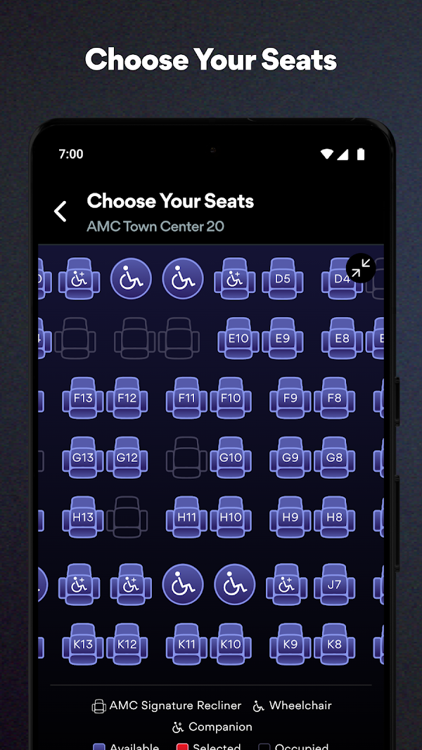 AMC Theatres Android phone screenshot 2
