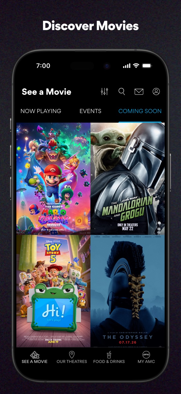 AMC Theatres iPhone screenshot 1