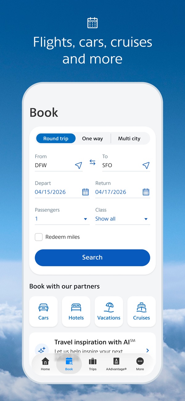 American Airlines iPhone screenshot 3