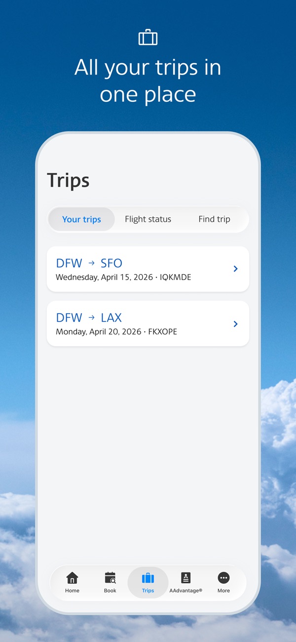 American Airlines iPhone screenshot 4