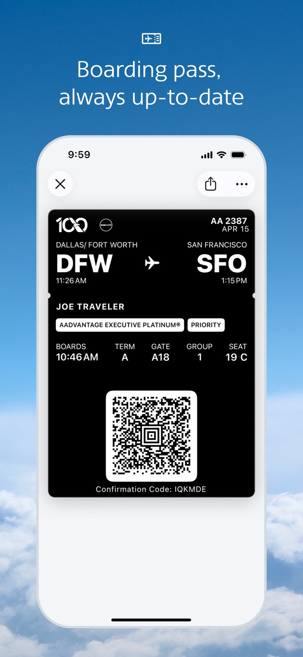 American Airlines iPhone screenshot 8