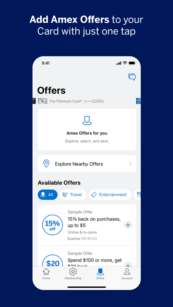 Amex iPhone screenshot 9