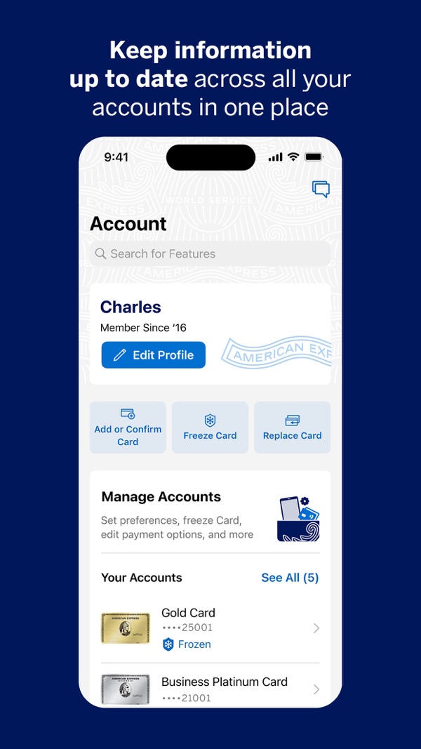 Amex iPhone screenshot 4