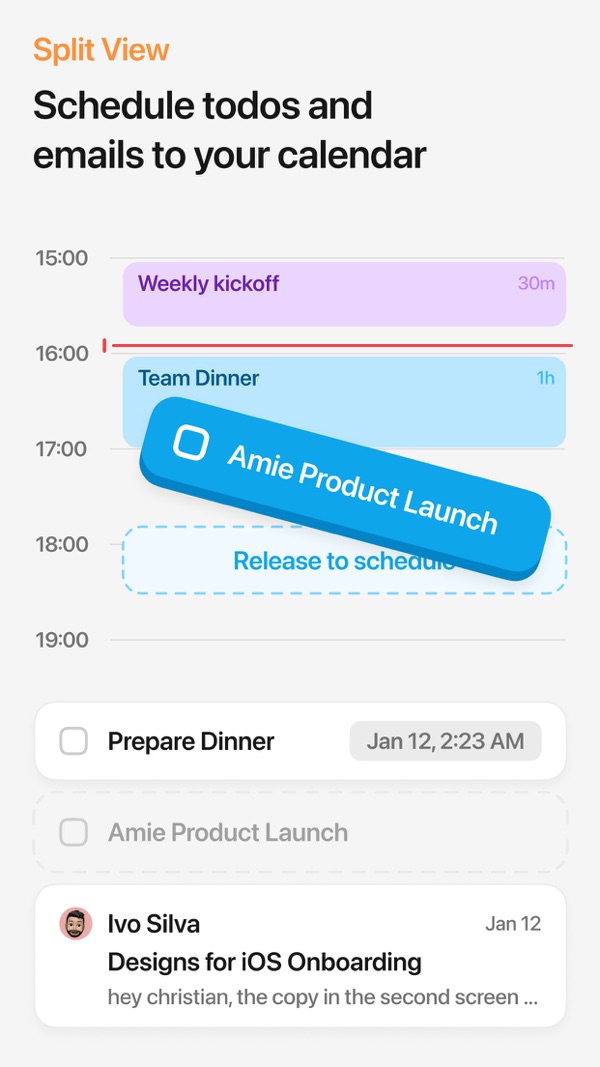 Amie iPhone screenshot 1