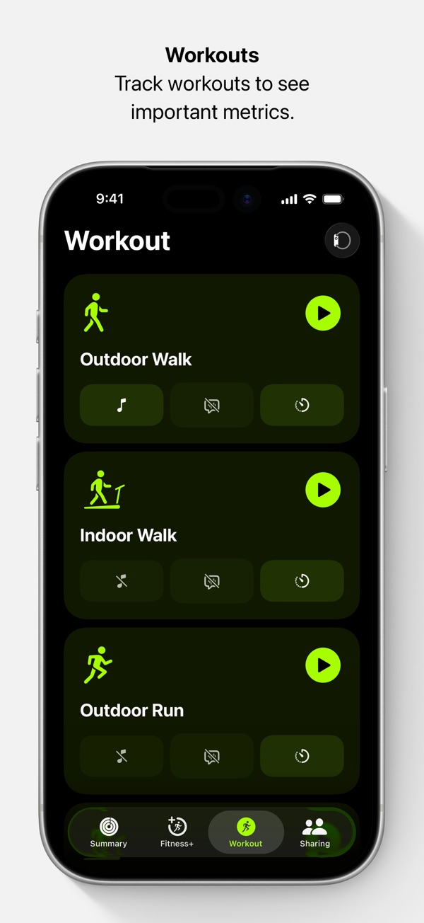 Apple Fitness iPhone screenshot 2