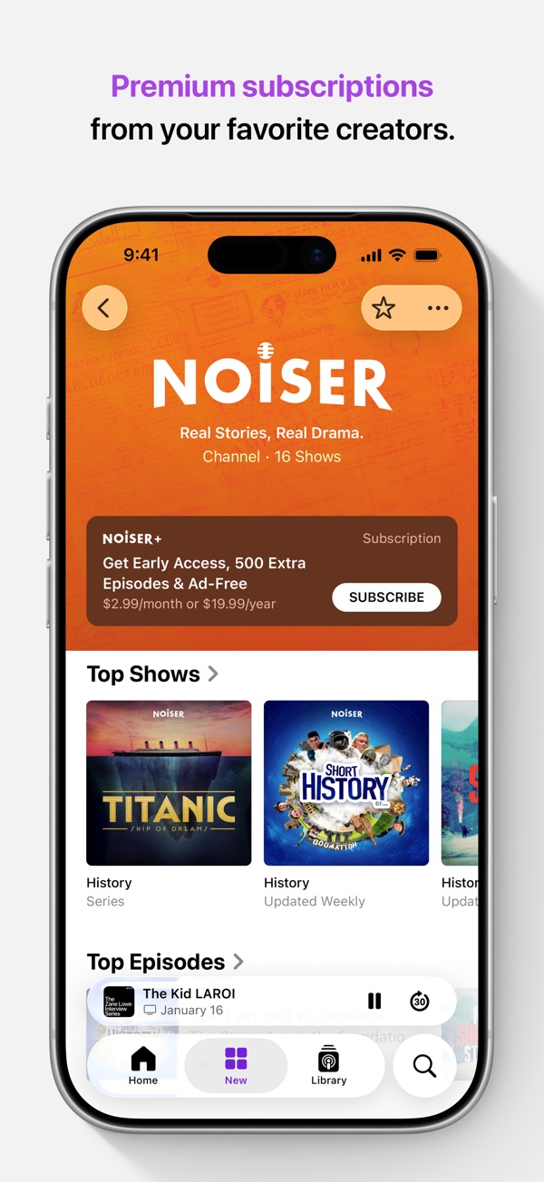 Apple Podcasts iPhone screenshot 2
