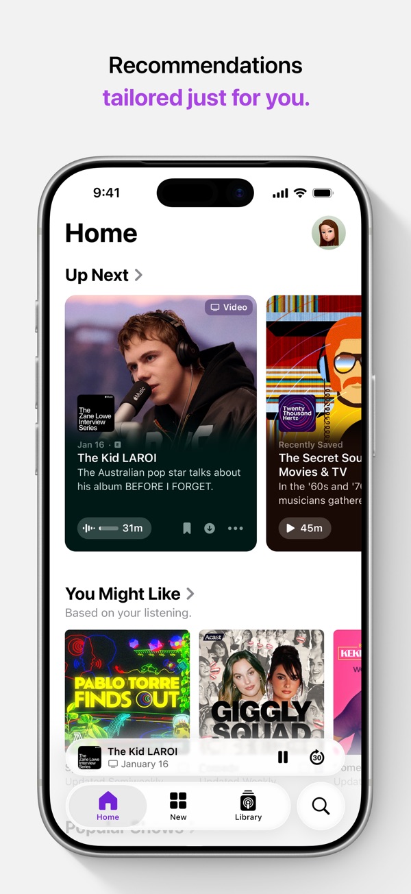 Apple Podcasts iPhone screenshot 1