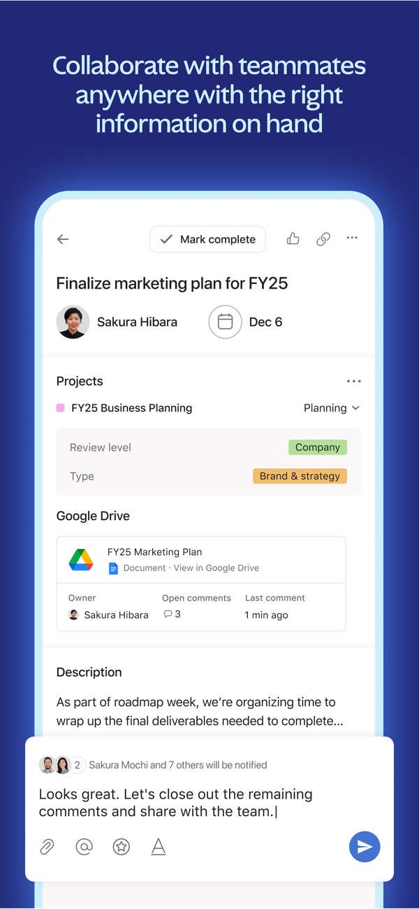 Asana iPhone screenshot 5