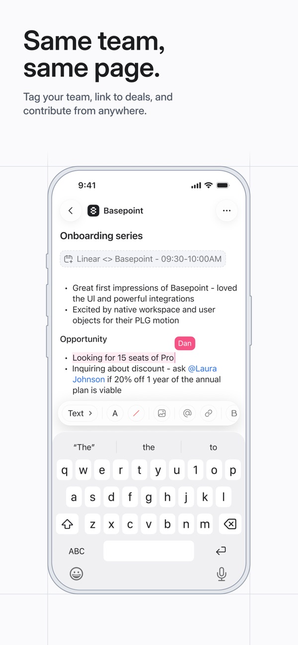 Attio iPhone screenshot 2