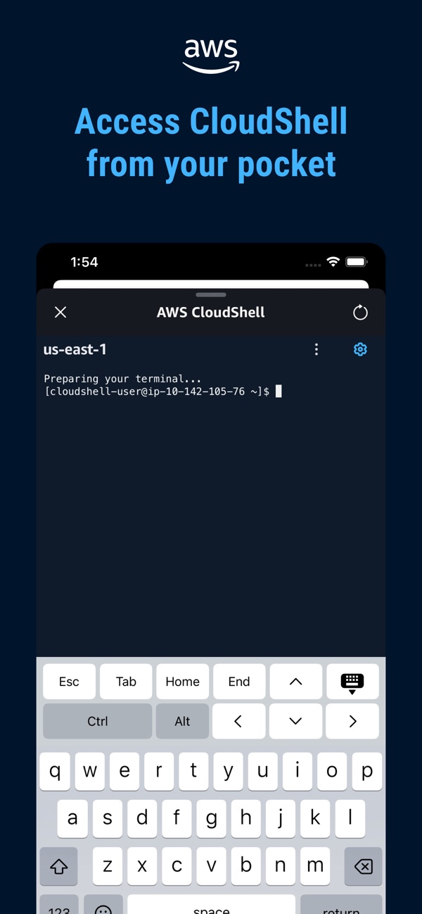 AWS Console iPhone screenshot 5