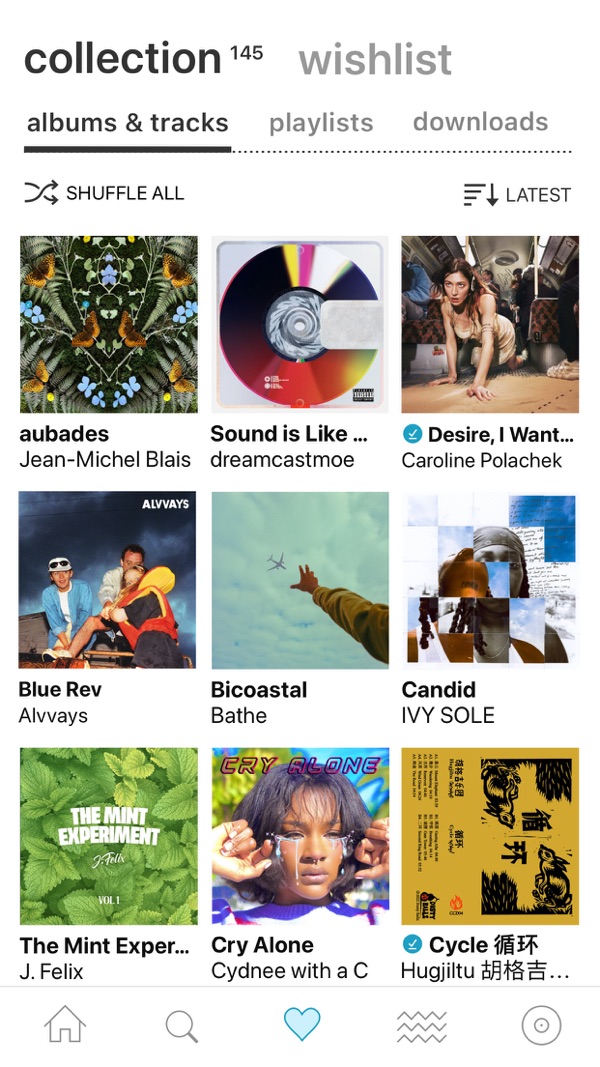Bandcamp iPhone screenshot 1