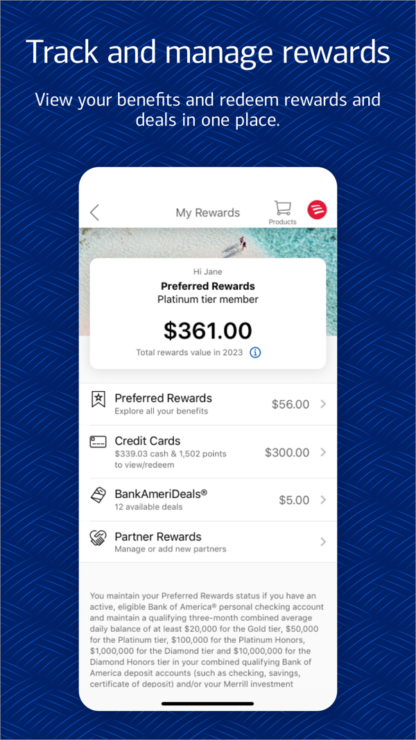 Bank of America Mobile Banking iPhone screenshot 7