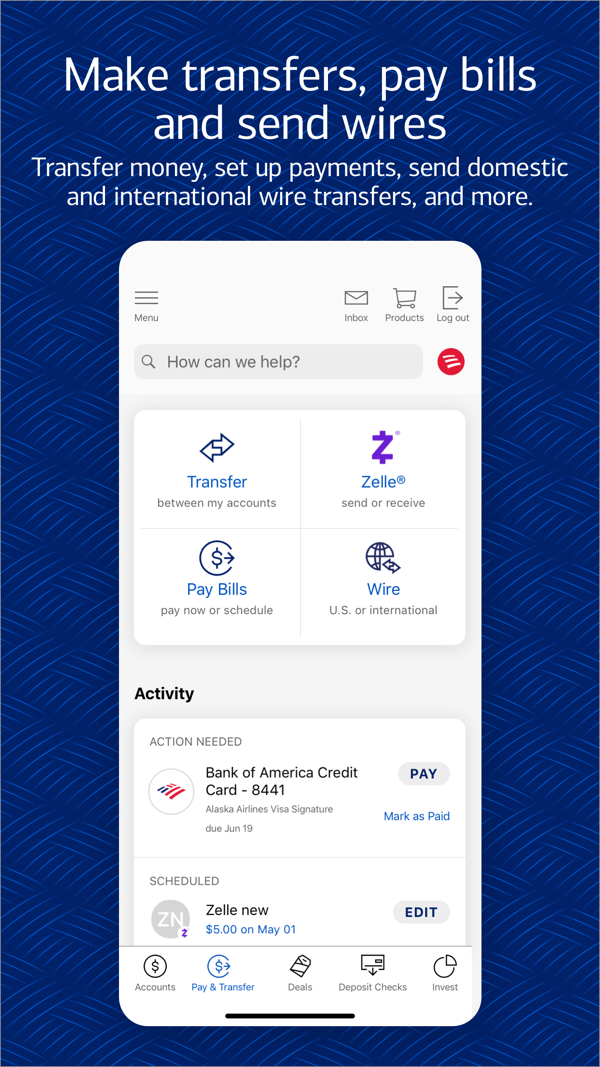 Bank of America Mobile Banking iPhone screenshot 4