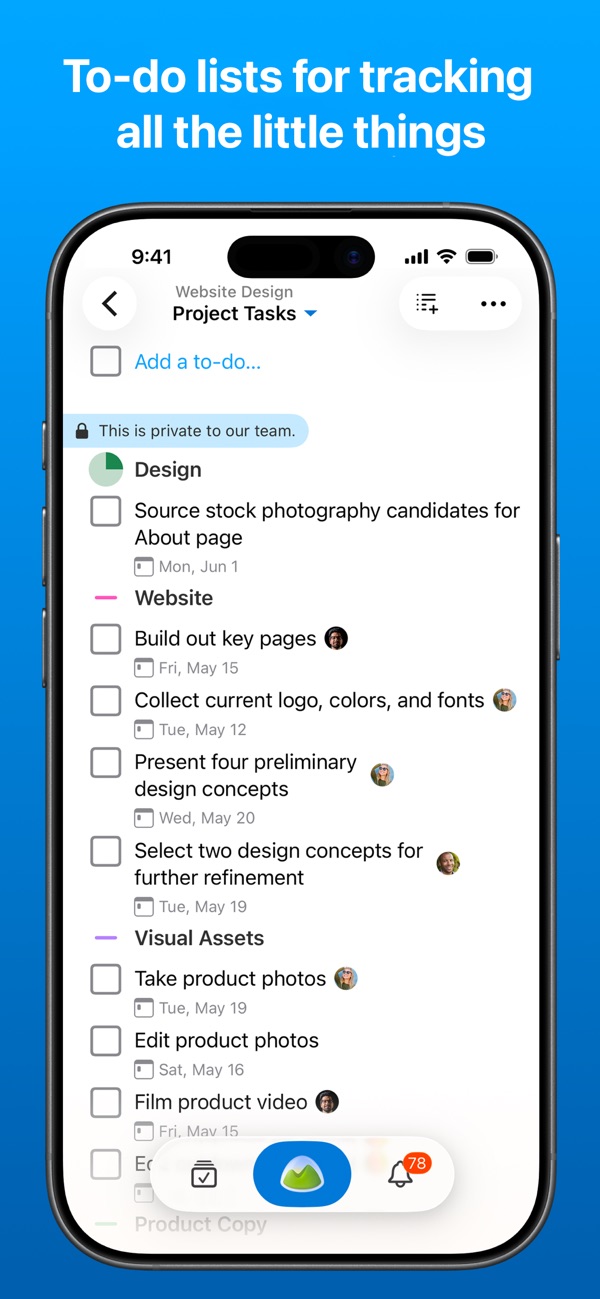 Basecamp iPhone screenshot 3