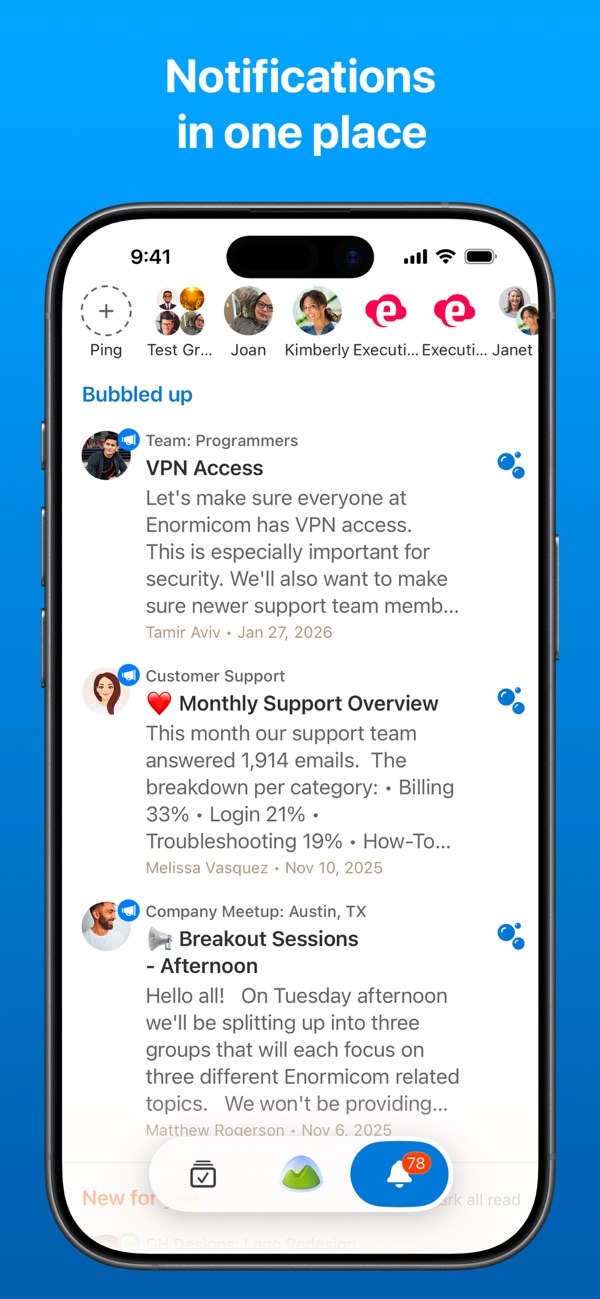 Basecamp iPhone screenshot 1