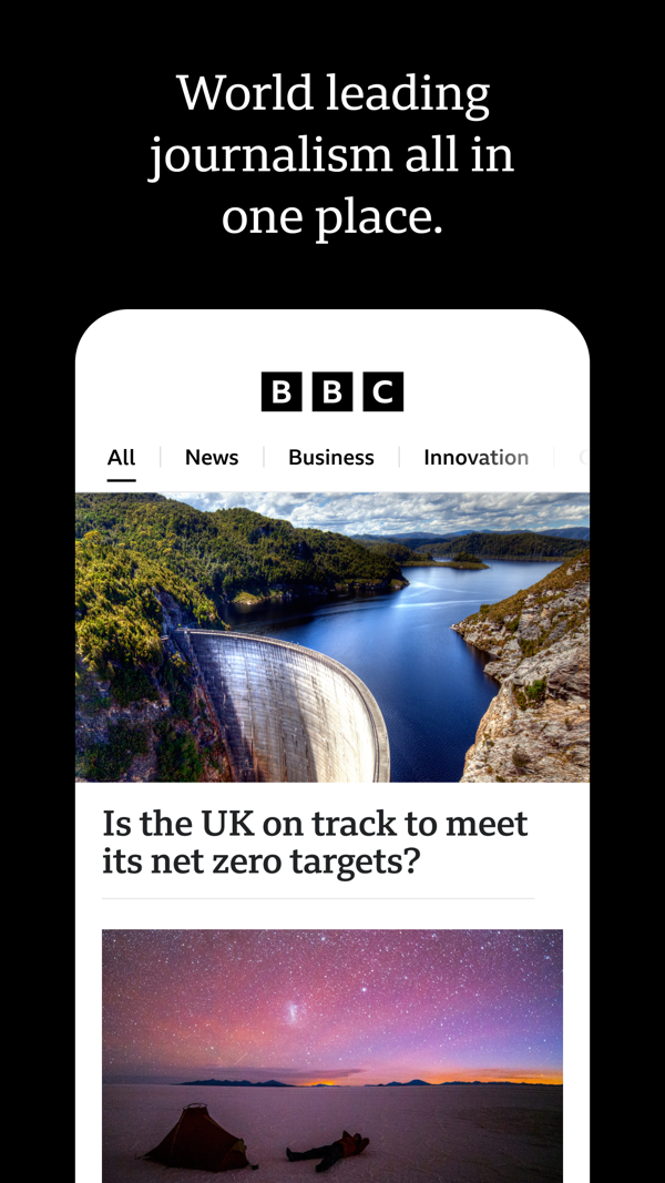 BBC iPhone screenshot 1