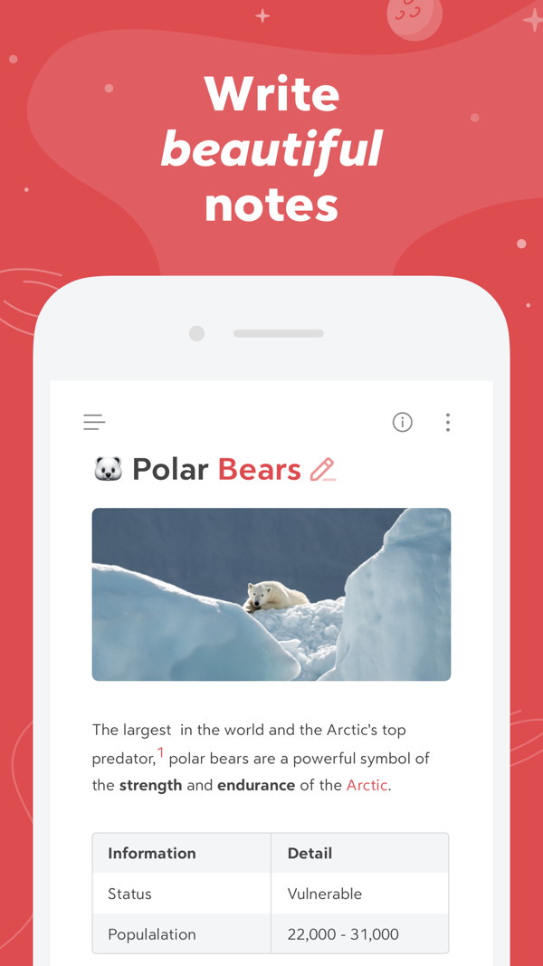 Bear iPhone screenshot 1