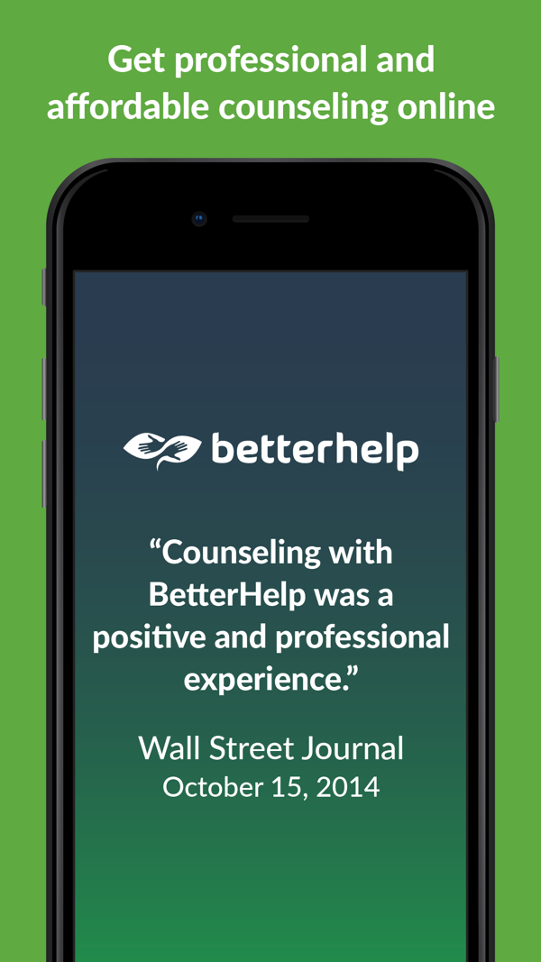 BetterHelp iPhone screenshot 1
