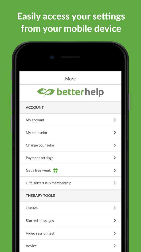 BetterHelp iPhone screenshot 5