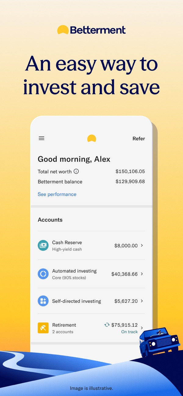 Betterment Invest & Save Money iPhone screenshot 1