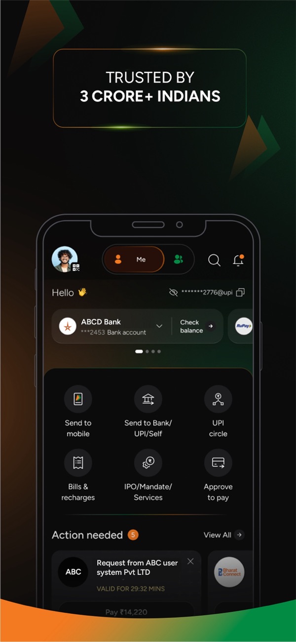BHIM Bharat's Own Payments App iPhone screenshot 1