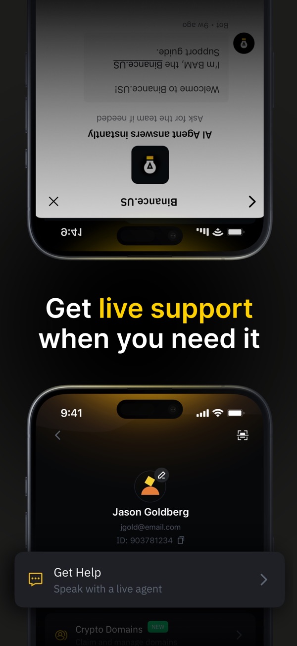 Binance.US Exchange・Buy Crypto iPhone screenshot 9