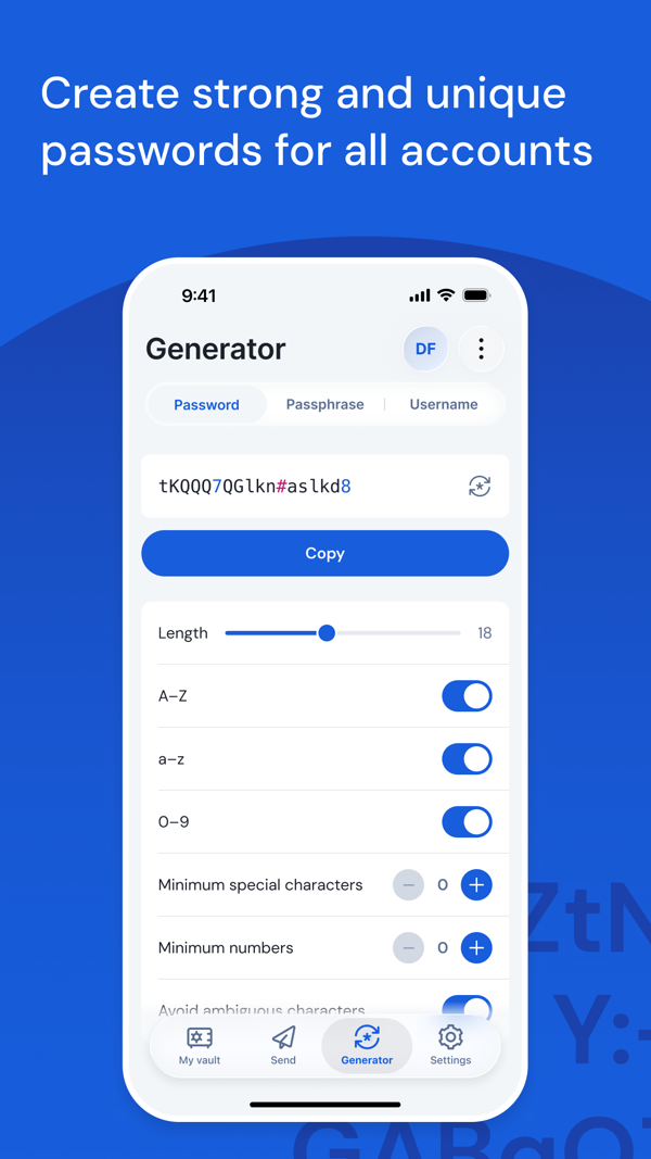 Bitwarden Password Manager iPhone screenshot 3