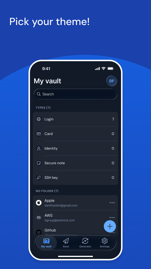 Bitwarden Password Manager iPhone screenshot 7