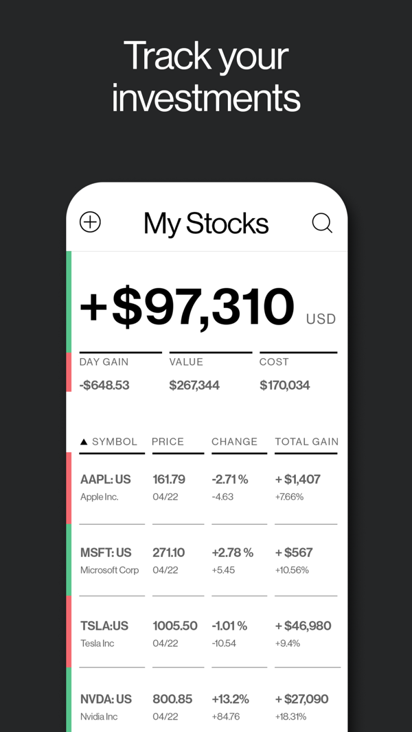 Bloomberg iPhone screenshot 2