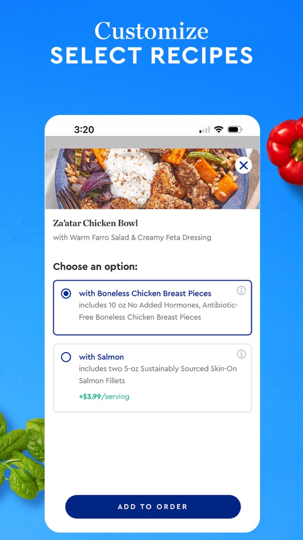 Blue Apron iPhone screenshot 4