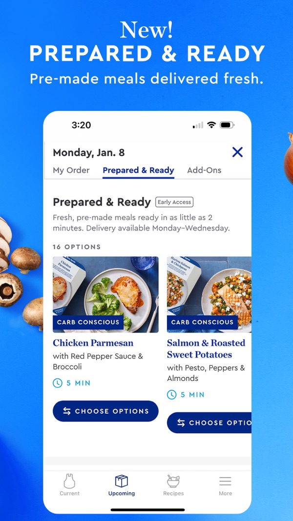 Blue Apron iPhone screenshot 2