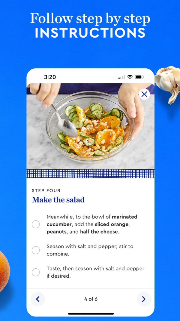 Blue Apron iPhone screenshot 6