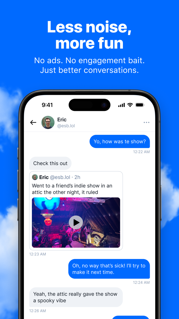 Bluesky Social iPhone screenshot 4
